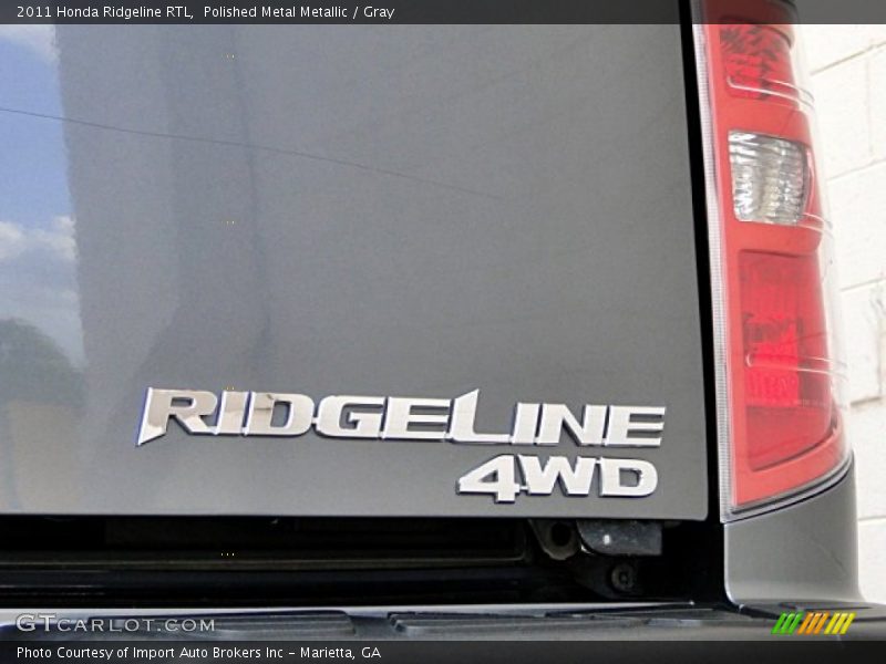 Polished Metal Metallic / Gray 2011 Honda Ridgeline RTL
