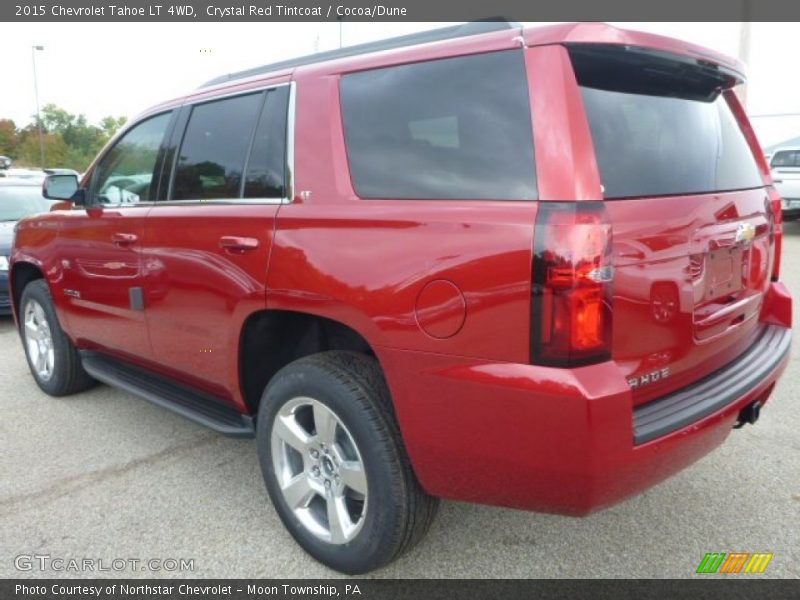 Crystal Red Tintcoat / Cocoa/Dune 2015 Chevrolet Tahoe LT 4WD