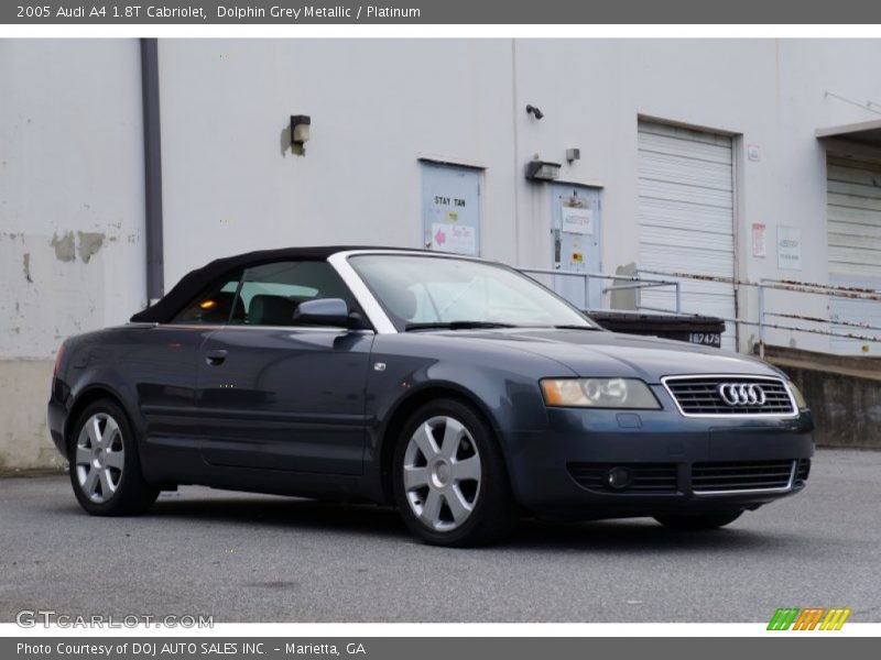 Dolphin Grey Metallic / Platinum 2005 Audi A4 1.8T Cabriolet