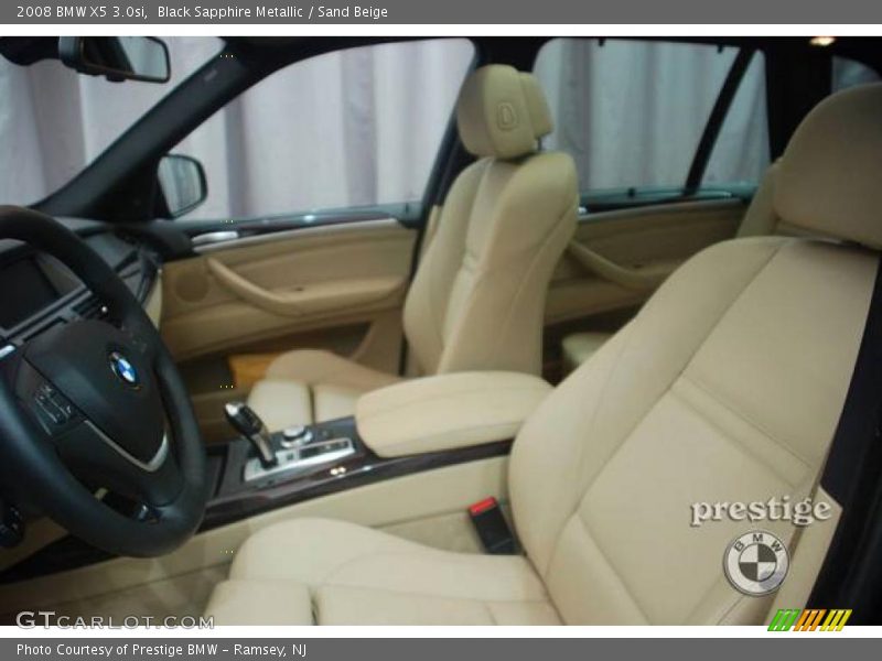 Black Sapphire Metallic / Sand Beige 2008 BMW X5 3.0si
