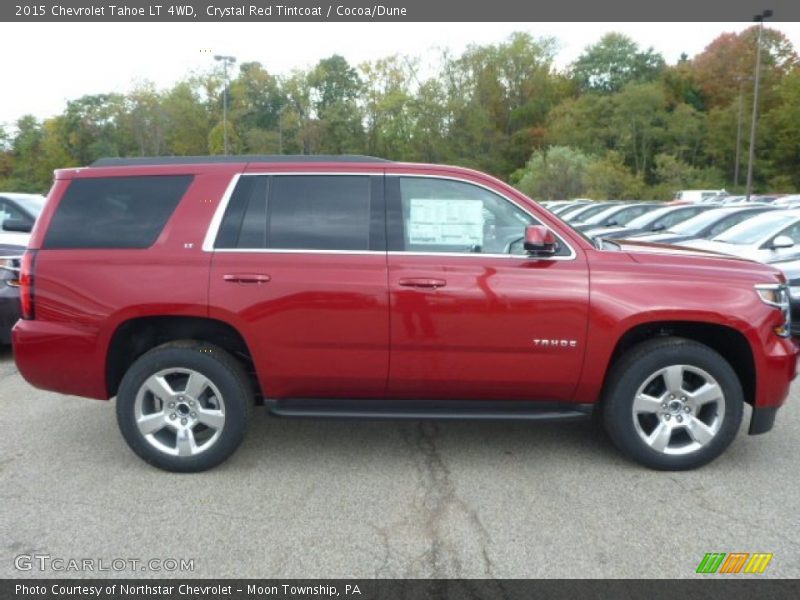 Crystal Red Tintcoat / Cocoa/Dune 2015 Chevrolet Tahoe LT 4WD