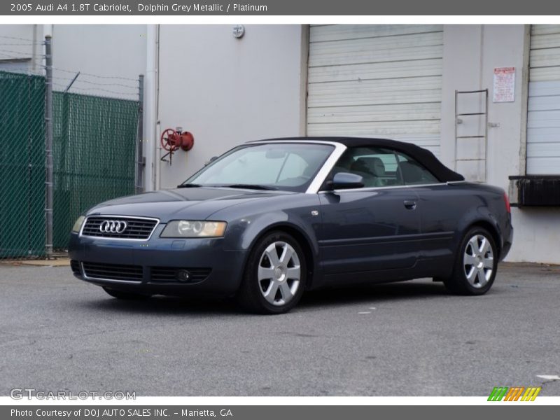 Dolphin Grey Metallic / Platinum 2005 Audi A4 1.8T Cabriolet