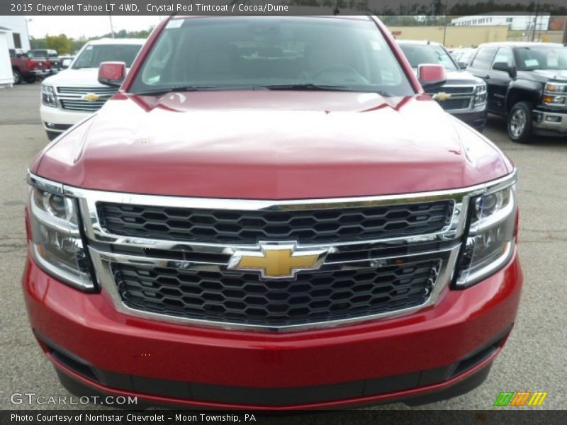 Crystal Red Tintcoat / Cocoa/Dune 2015 Chevrolet Tahoe LT 4WD