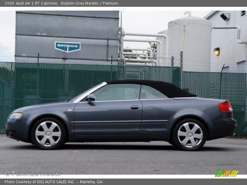 Dolphin Grey Metallic / Platinum 2005 Audi A4 1.8T Cabriolet