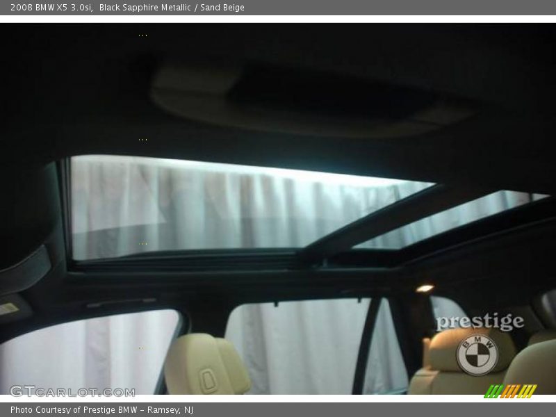 Black Sapphire Metallic / Sand Beige 2008 BMW X5 3.0si