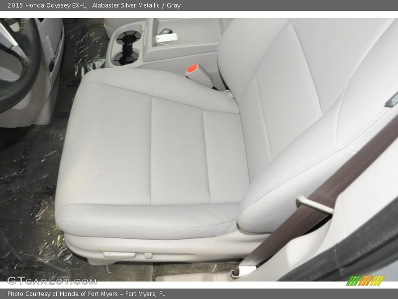 Alabaster Silver Metallic / Gray 2015 Honda Odyssey EX-L