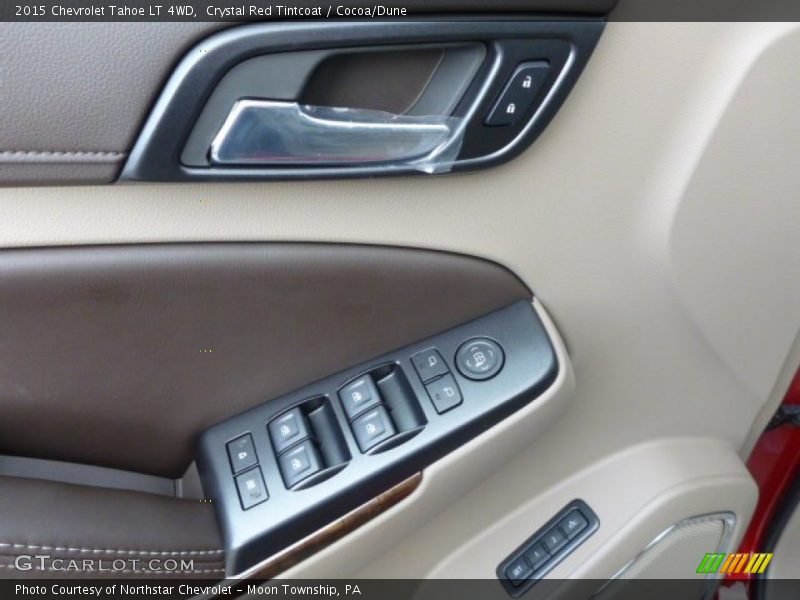 Crystal Red Tintcoat / Cocoa/Dune 2015 Chevrolet Tahoe LT 4WD