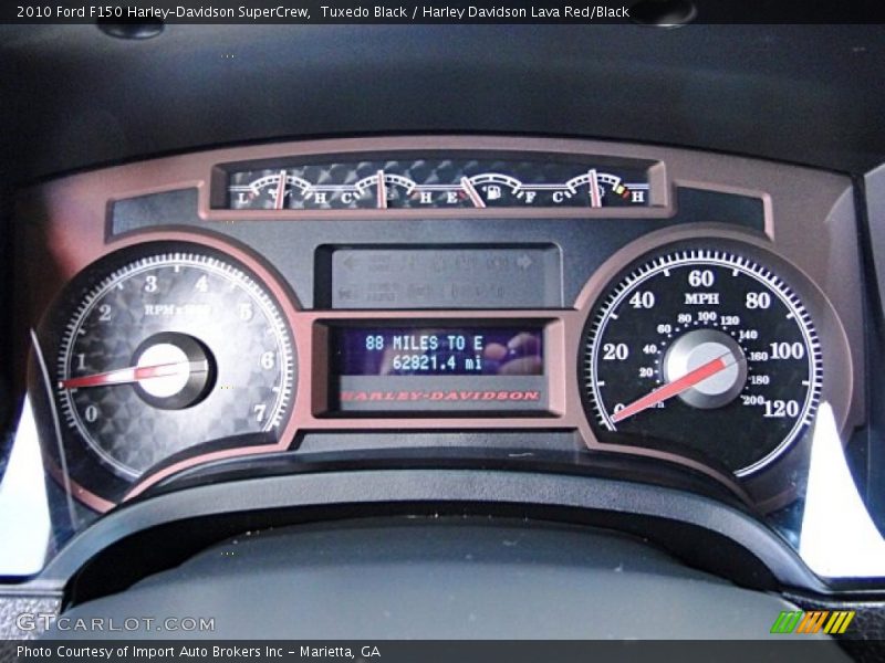 Tuxedo Black / Harley Davidson Lava Red/Black 2010 Ford F150 Harley-Davidson SuperCrew