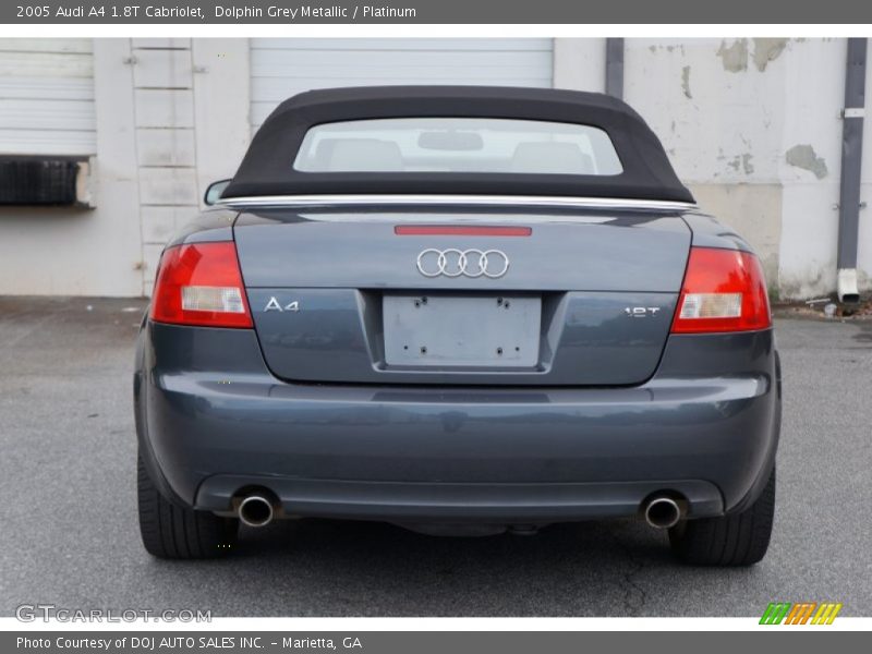 Dolphin Grey Metallic / Platinum 2005 Audi A4 1.8T Cabriolet