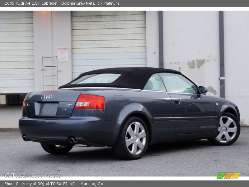 Dolphin Grey Metallic / Platinum 2005 Audi A4 1.8T Cabriolet