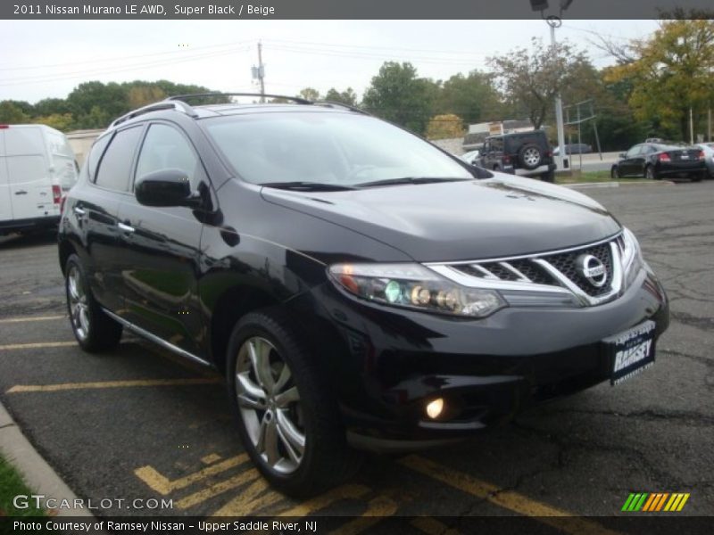 Super Black / Beige 2011 Nissan Murano LE AWD