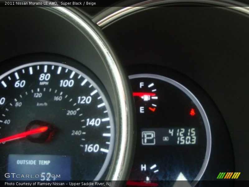 Super Black / Beige 2011 Nissan Murano LE AWD