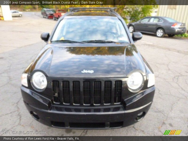 Brilliant Black Crystal Pearl / Dark Slate Gray 2008 Jeep Compass Sport