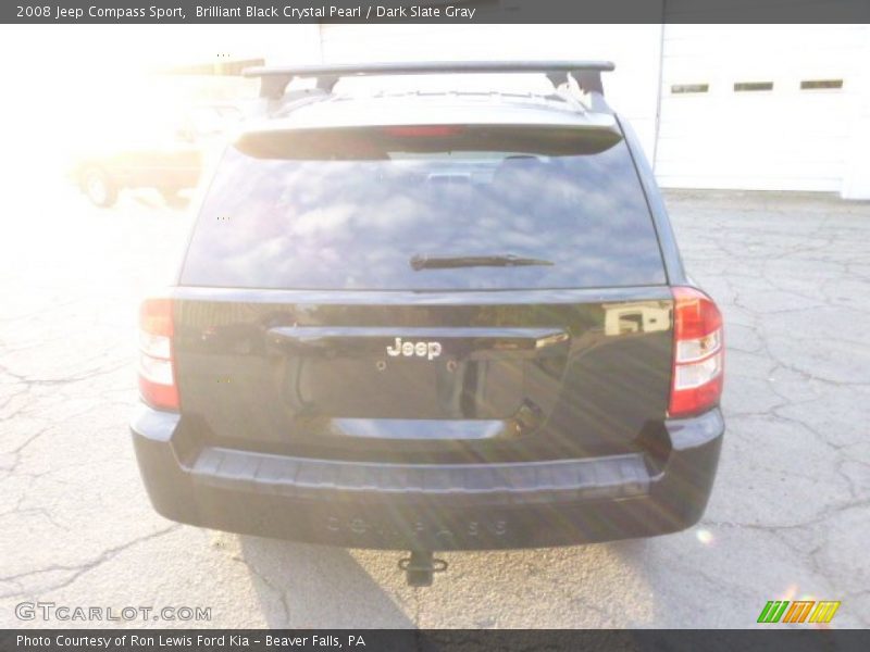 Brilliant Black Crystal Pearl / Dark Slate Gray 2008 Jeep Compass Sport