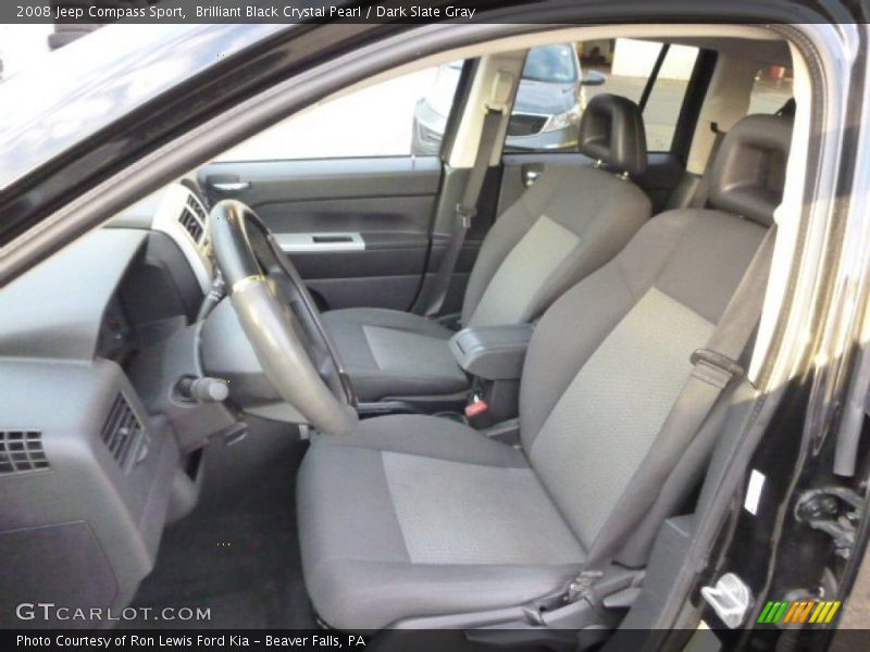 Brilliant Black Crystal Pearl / Dark Slate Gray 2008 Jeep Compass Sport