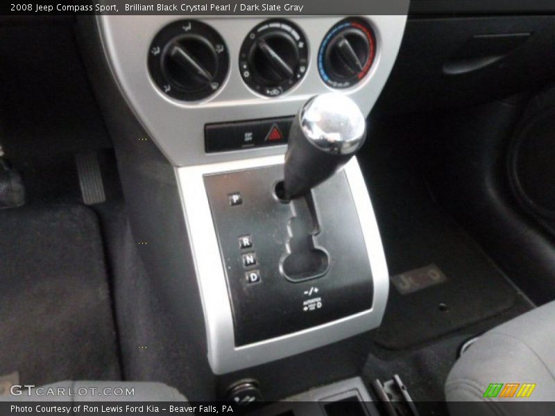 Brilliant Black Crystal Pearl / Dark Slate Gray 2008 Jeep Compass Sport