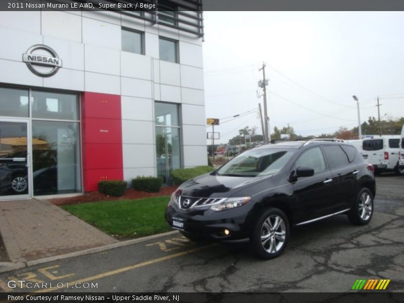 Super Black / Beige 2011 Nissan Murano LE AWD