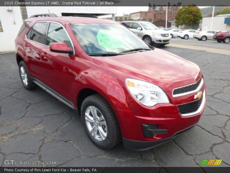 Crystal Red Tintcoat / Jet Black 2015 Chevrolet Equinox LT AWD