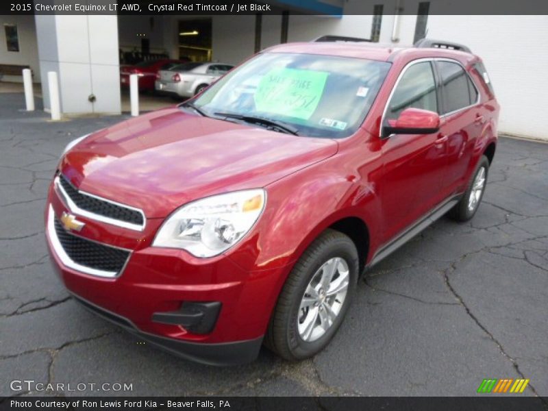 Crystal Red Tintcoat / Jet Black 2015 Chevrolet Equinox LT AWD