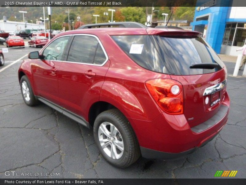 Crystal Red Tintcoat / Jet Black 2015 Chevrolet Equinox LT AWD