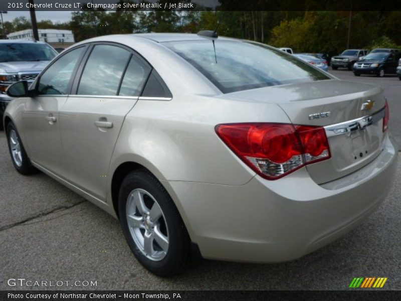Champagne Silver Metallic / Jet Black 2015 Chevrolet Cruze LT