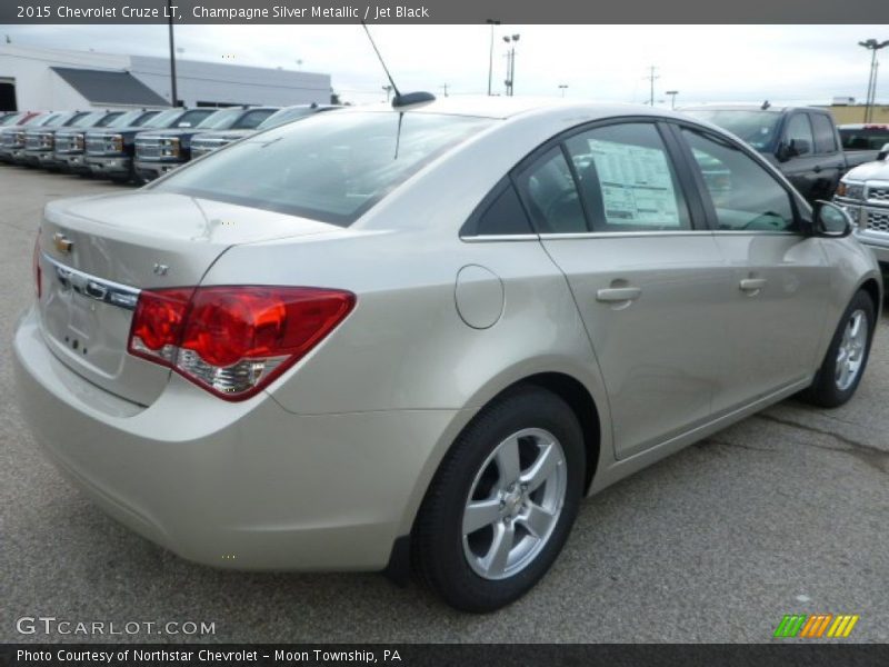 Champagne Silver Metallic / Jet Black 2015 Chevrolet Cruze LT