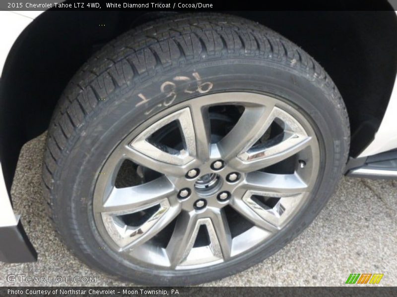White Diamond Tricoat / Cocoa/Dune 2015 Chevrolet Tahoe LTZ 4WD