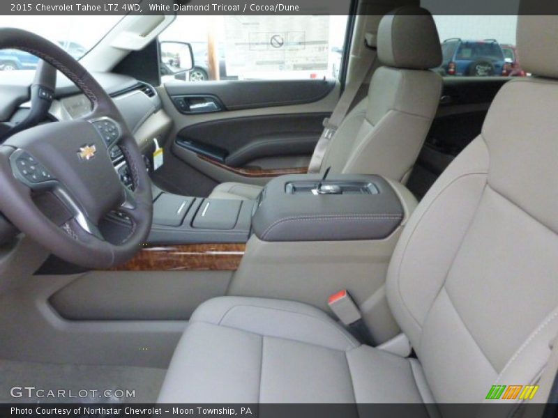 White Diamond Tricoat / Cocoa/Dune 2015 Chevrolet Tahoe LTZ 4WD