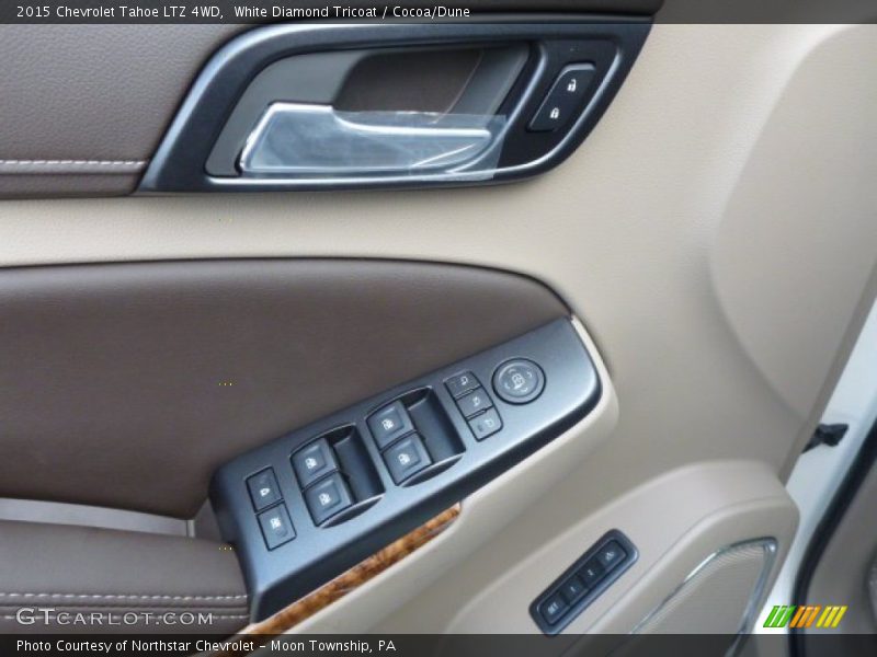 White Diamond Tricoat / Cocoa/Dune 2015 Chevrolet Tahoe LTZ 4WD