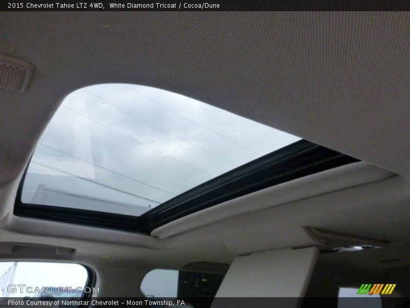 White Diamond Tricoat / Cocoa/Dune 2015 Chevrolet Tahoe LTZ 4WD