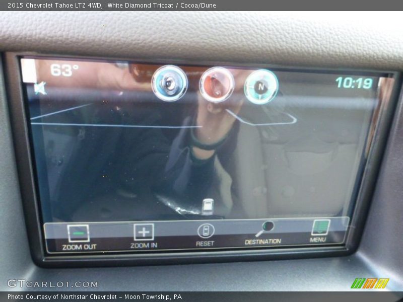 White Diamond Tricoat / Cocoa/Dune 2015 Chevrolet Tahoe LTZ 4WD