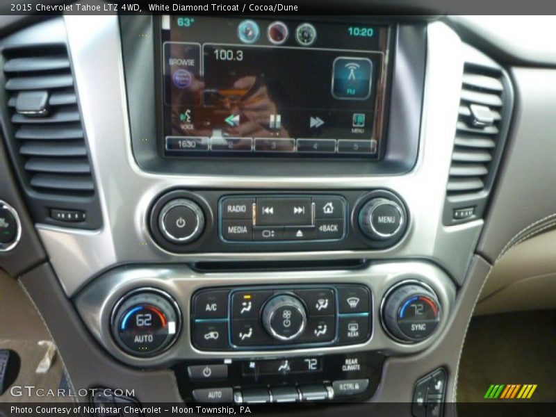 White Diamond Tricoat / Cocoa/Dune 2015 Chevrolet Tahoe LTZ 4WD
