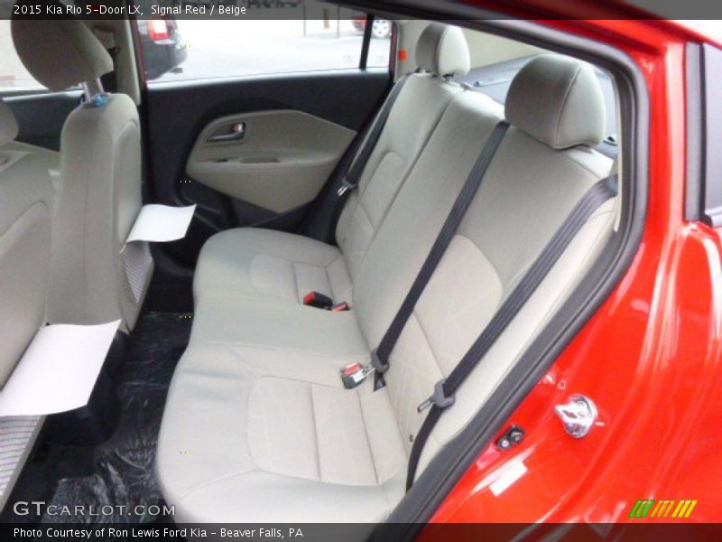 Signal Red / Beige 2015 Kia Rio 5-Door LX