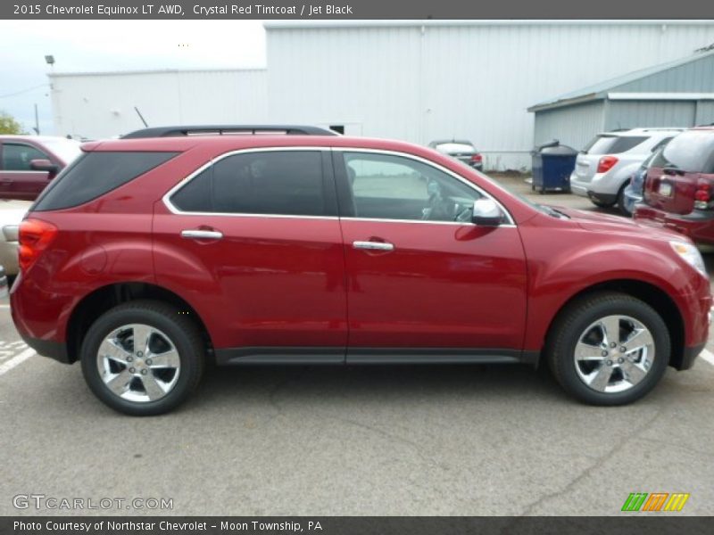 Crystal Red Tintcoat / Jet Black 2015 Chevrolet Equinox LT AWD