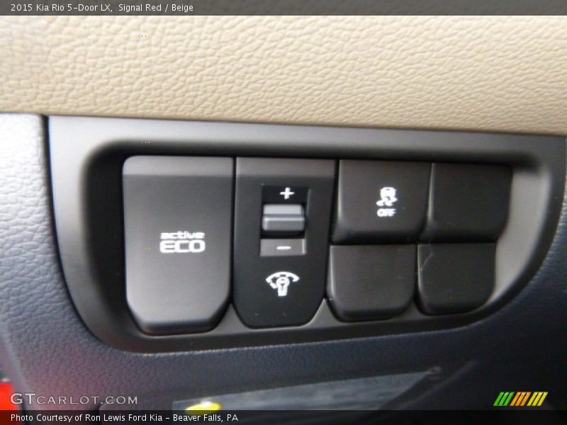 Signal Red / Beige 2015 Kia Rio 5-Door LX