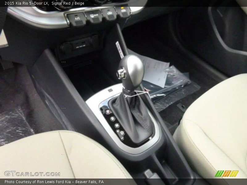 Signal Red / Beige 2015 Kia Rio 5-Door LX
