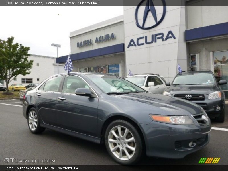 Carbon Gray Pearl / Ebony Black 2006 Acura TSX Sedan