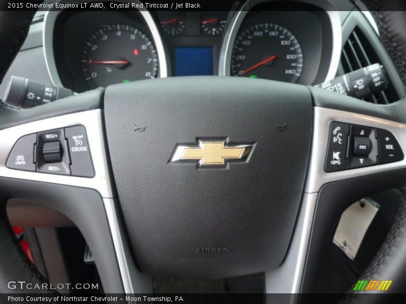 Crystal Red Tintcoat / Jet Black 2015 Chevrolet Equinox LT AWD