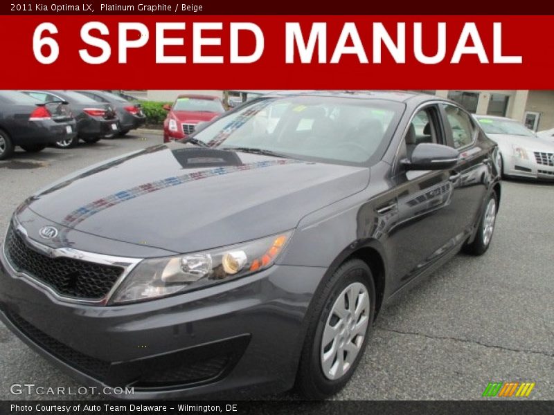 Platinum Graphite / Beige 2011 Kia Optima LX