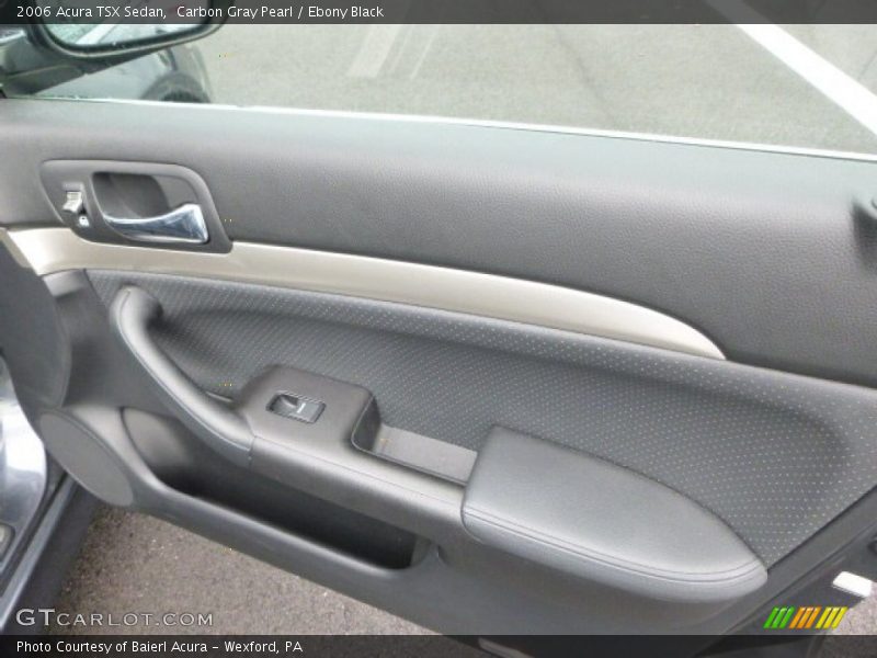 Carbon Gray Pearl / Ebony Black 2006 Acura TSX Sedan