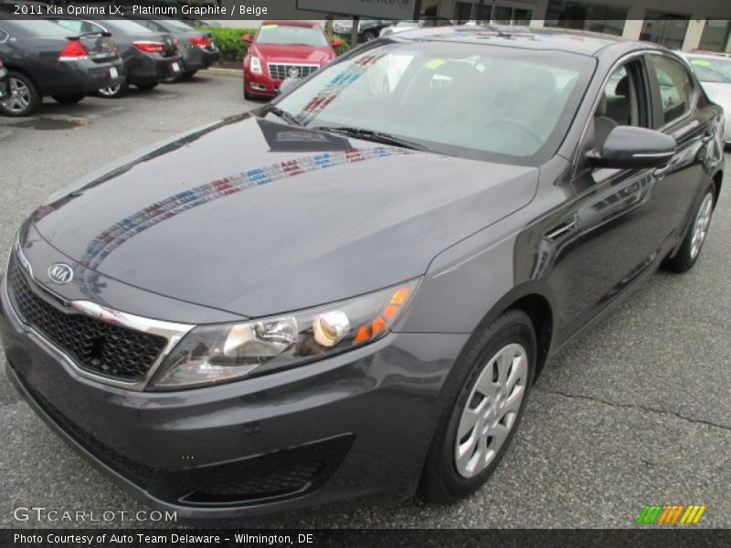 Platinum Graphite / Beige 2011 Kia Optima LX