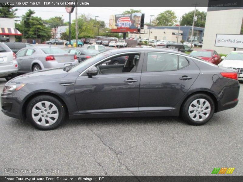 Platinum Graphite / Beige 2011 Kia Optima LX