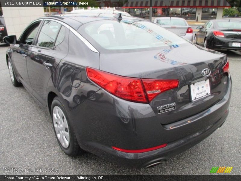 Platinum Graphite / Beige 2011 Kia Optima LX