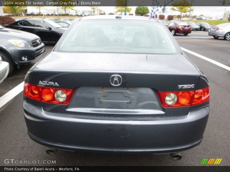 Carbon Gray Pearl / Ebony Black 2006 Acura TSX Sedan