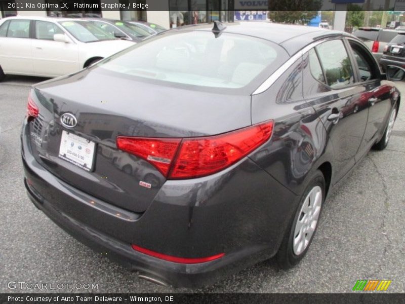 Platinum Graphite / Beige 2011 Kia Optima LX