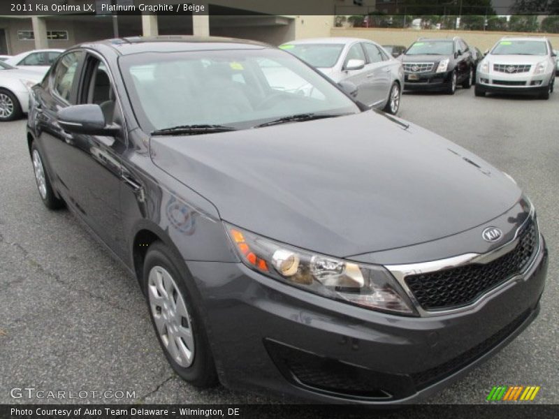 Platinum Graphite / Beige 2011 Kia Optima LX