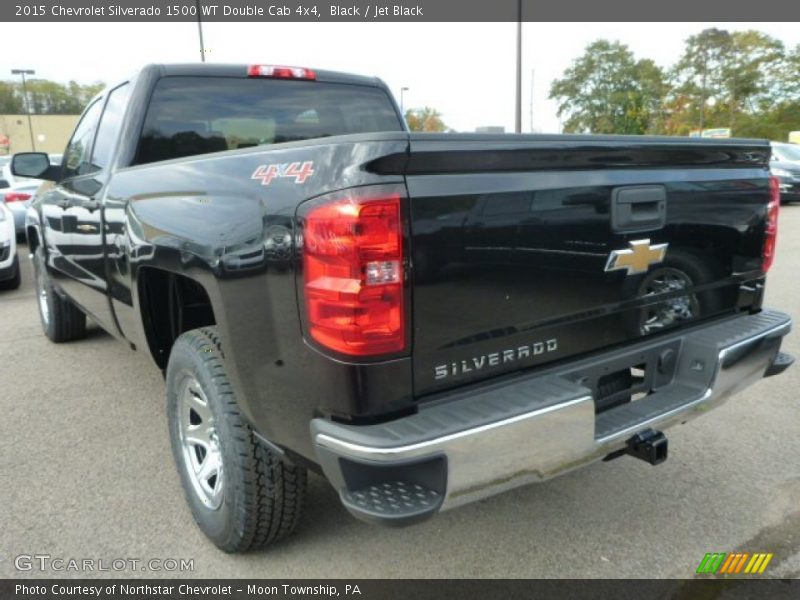 Black / Jet Black 2015 Chevrolet Silverado 1500 WT Double Cab 4x4