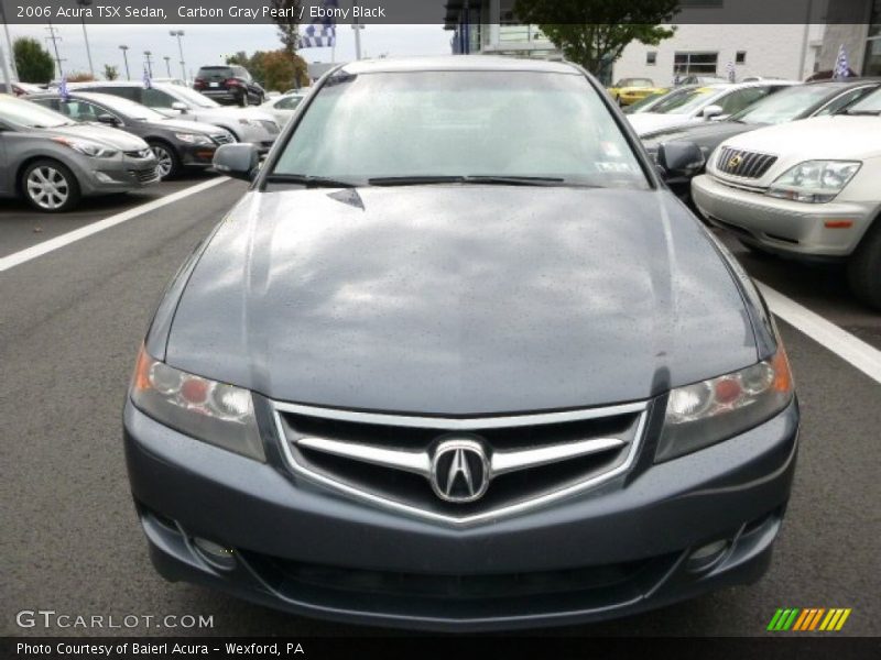 Carbon Gray Pearl / Ebony Black 2006 Acura TSX Sedan