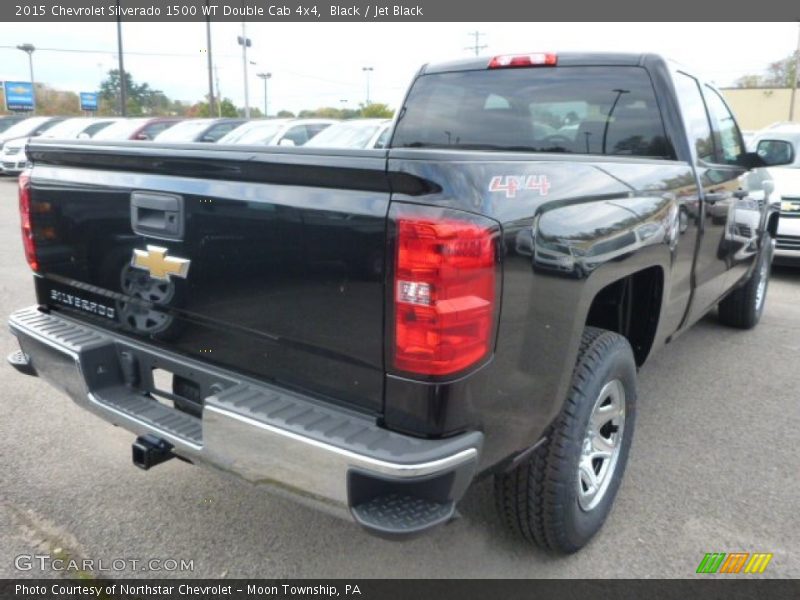 Black / Jet Black 2015 Chevrolet Silverado 1500 WT Double Cab 4x4