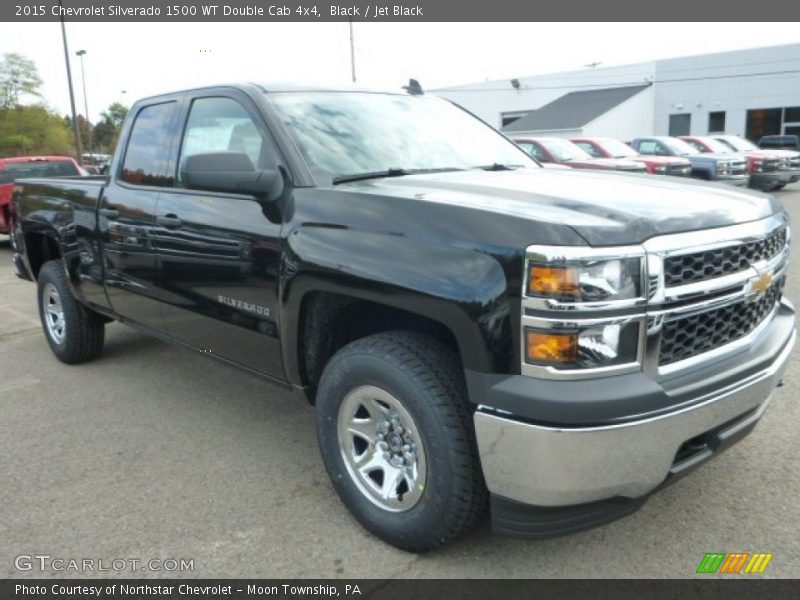 Black / Jet Black 2015 Chevrolet Silverado 1500 WT Double Cab 4x4